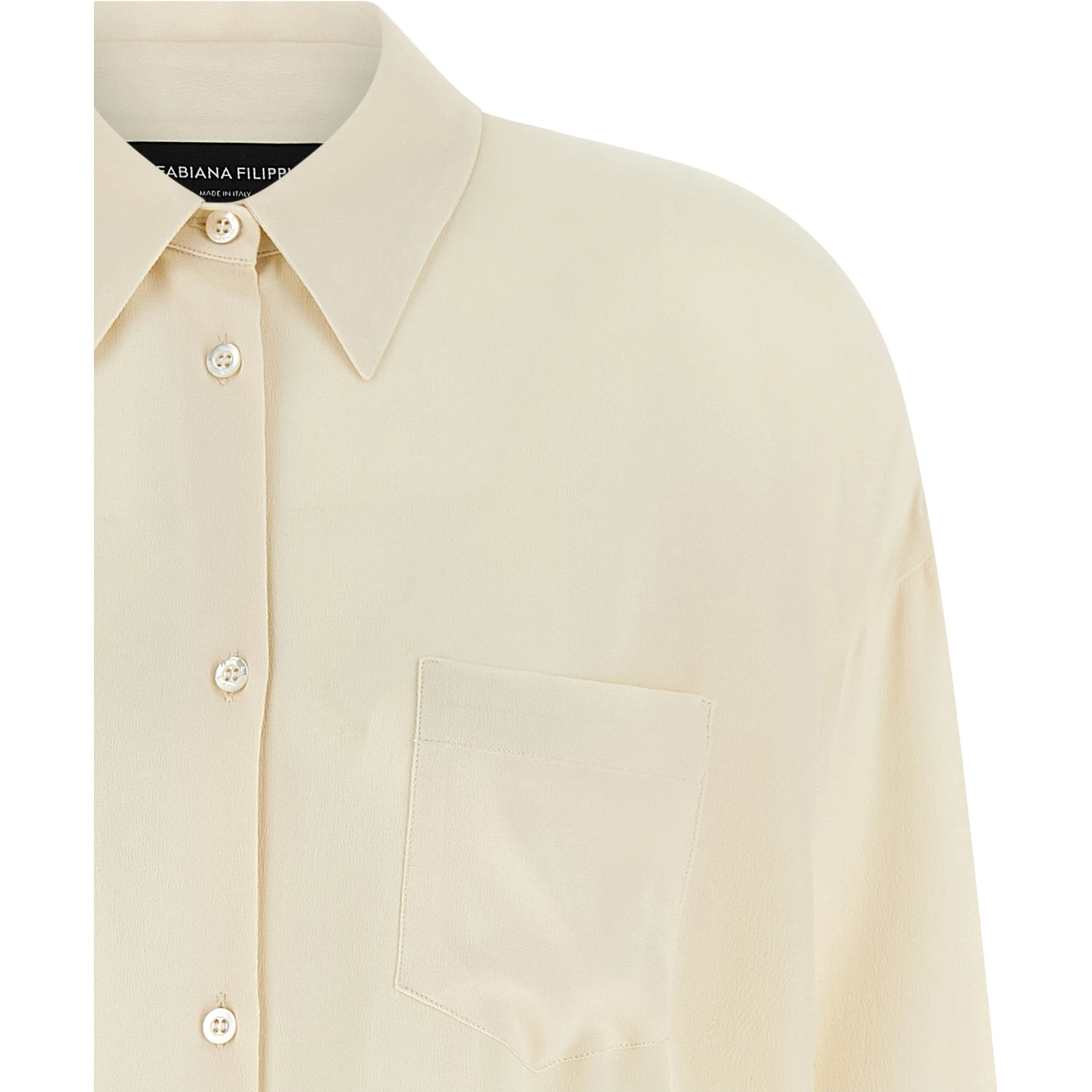 Beige Acetate Blouse