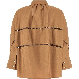 Brown Cotton Blouse