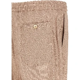 Beige Linen Joggers (Workout Pants)
