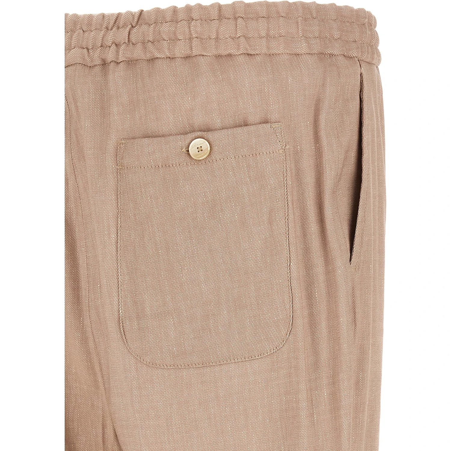 Beige Linen Joggers (Workout Pants)