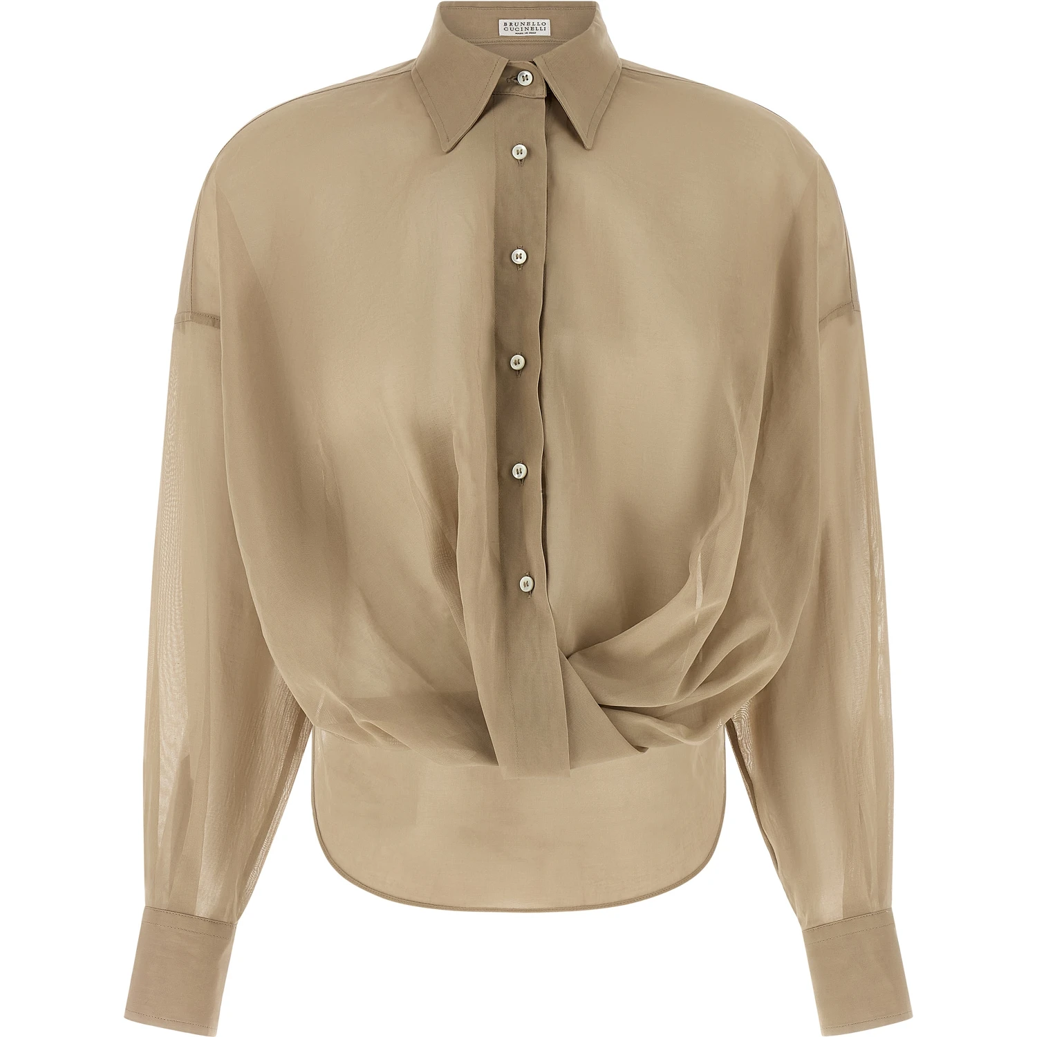 Beige Cotton Blouse