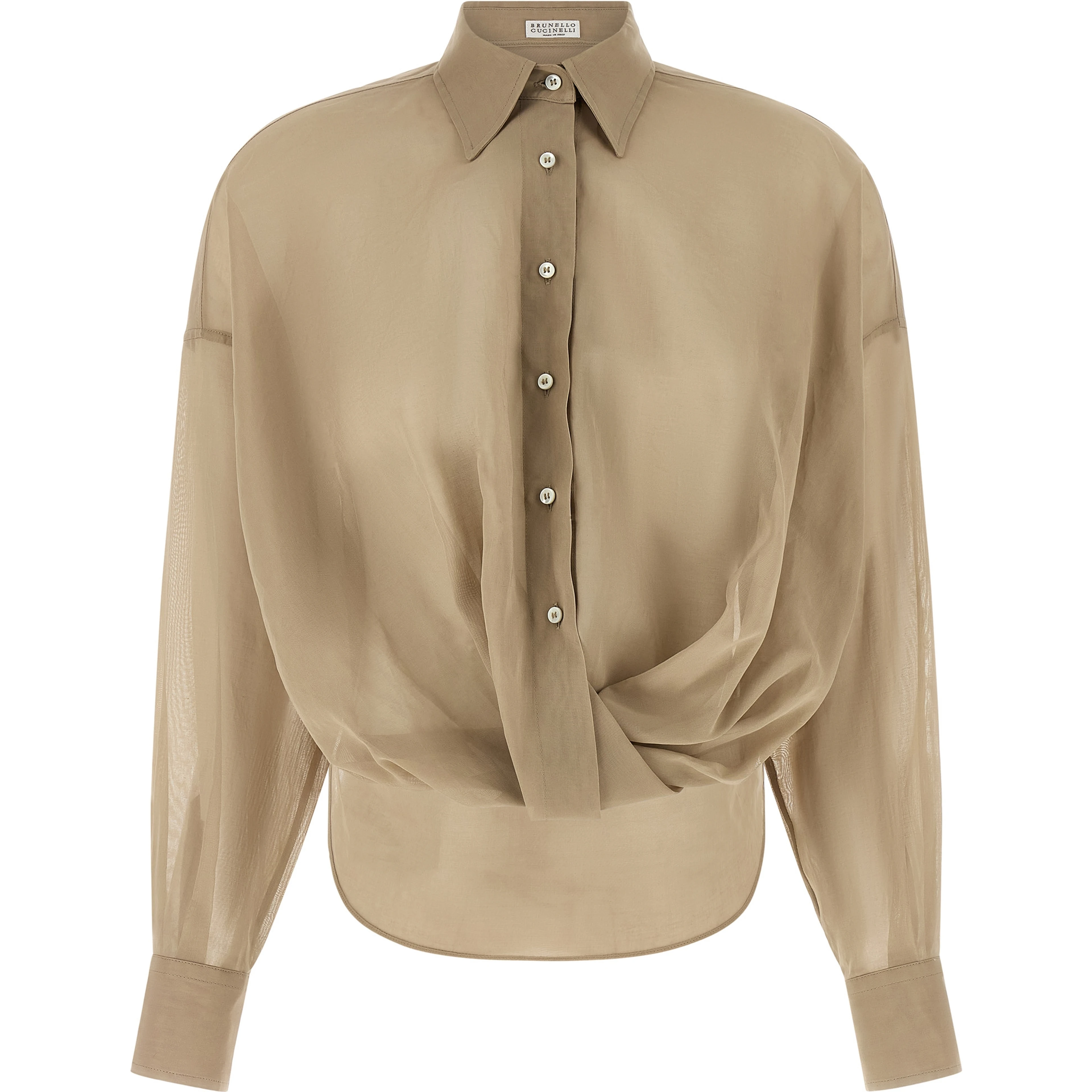 Beige Cotton Blouse