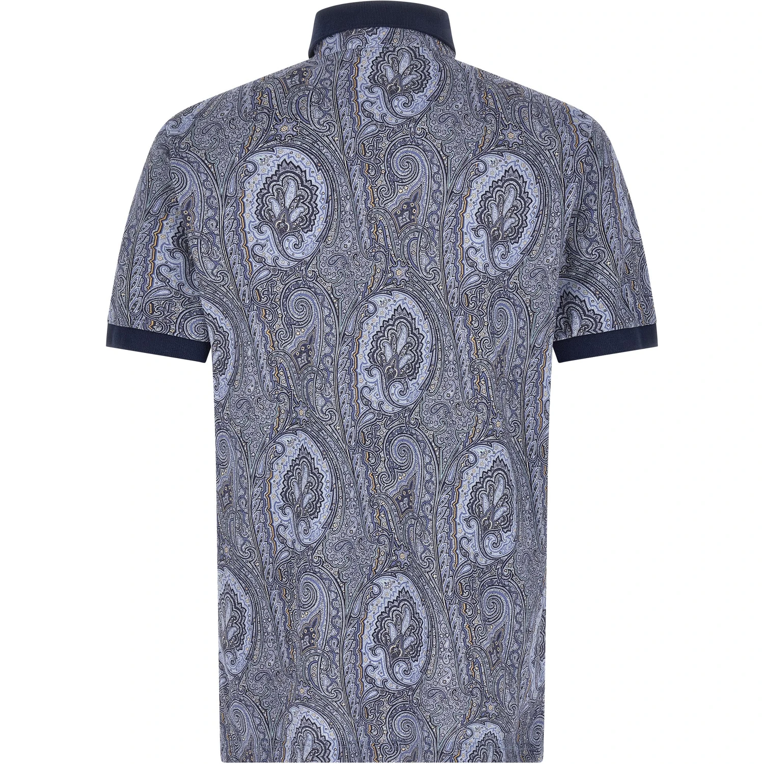 Blue Cotton Polo Shirt