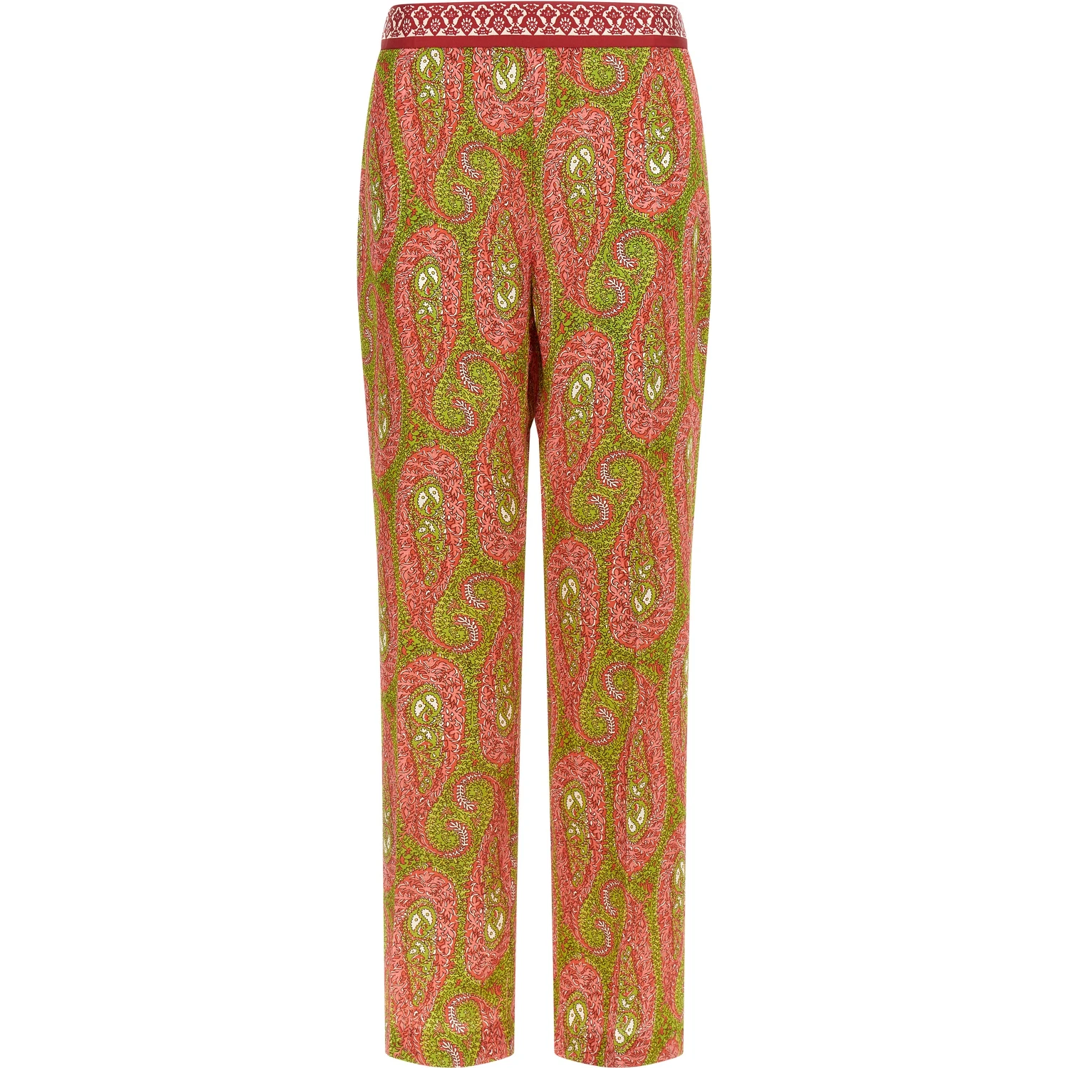 Multicolor Polyester Pants