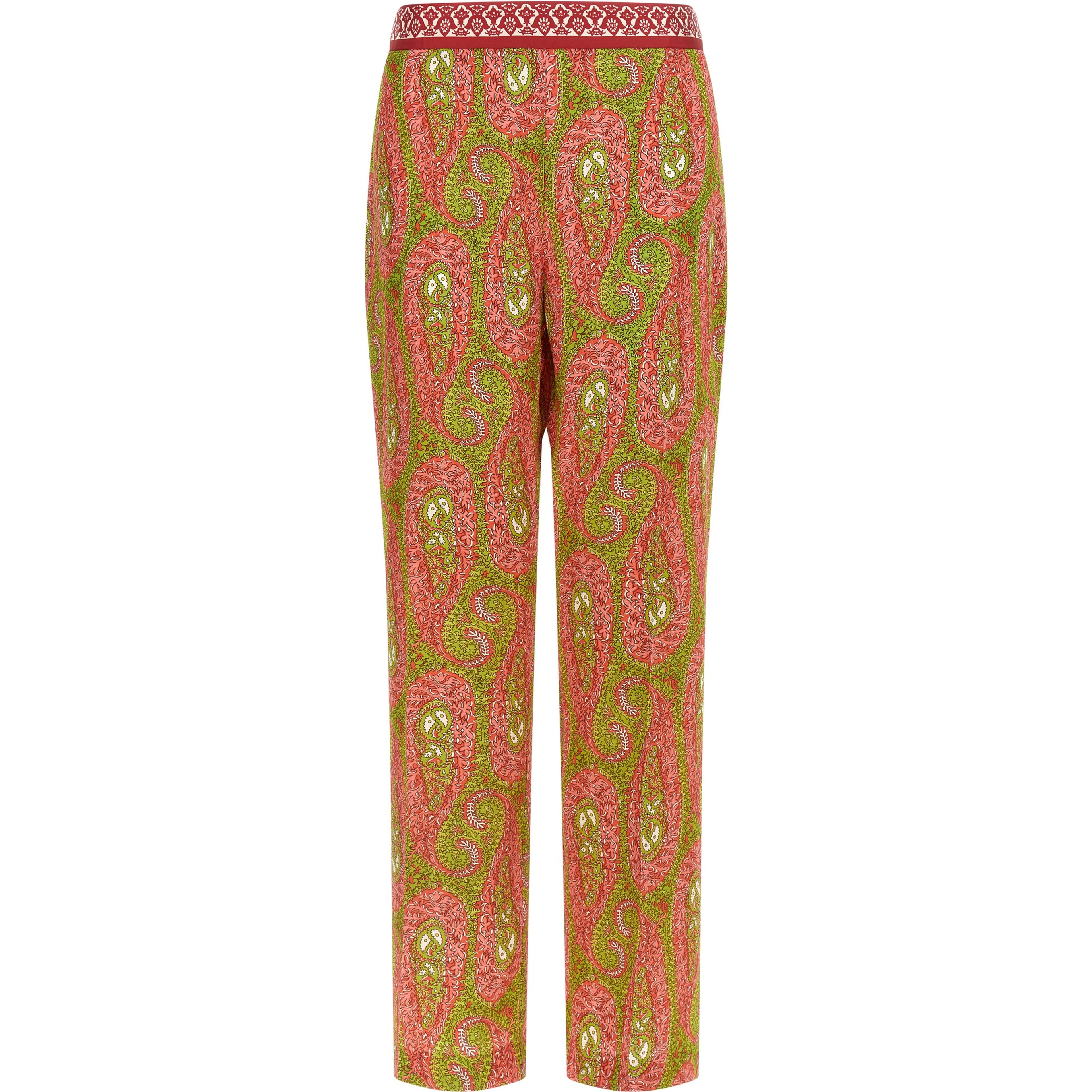 Multicolor Polyester Pants