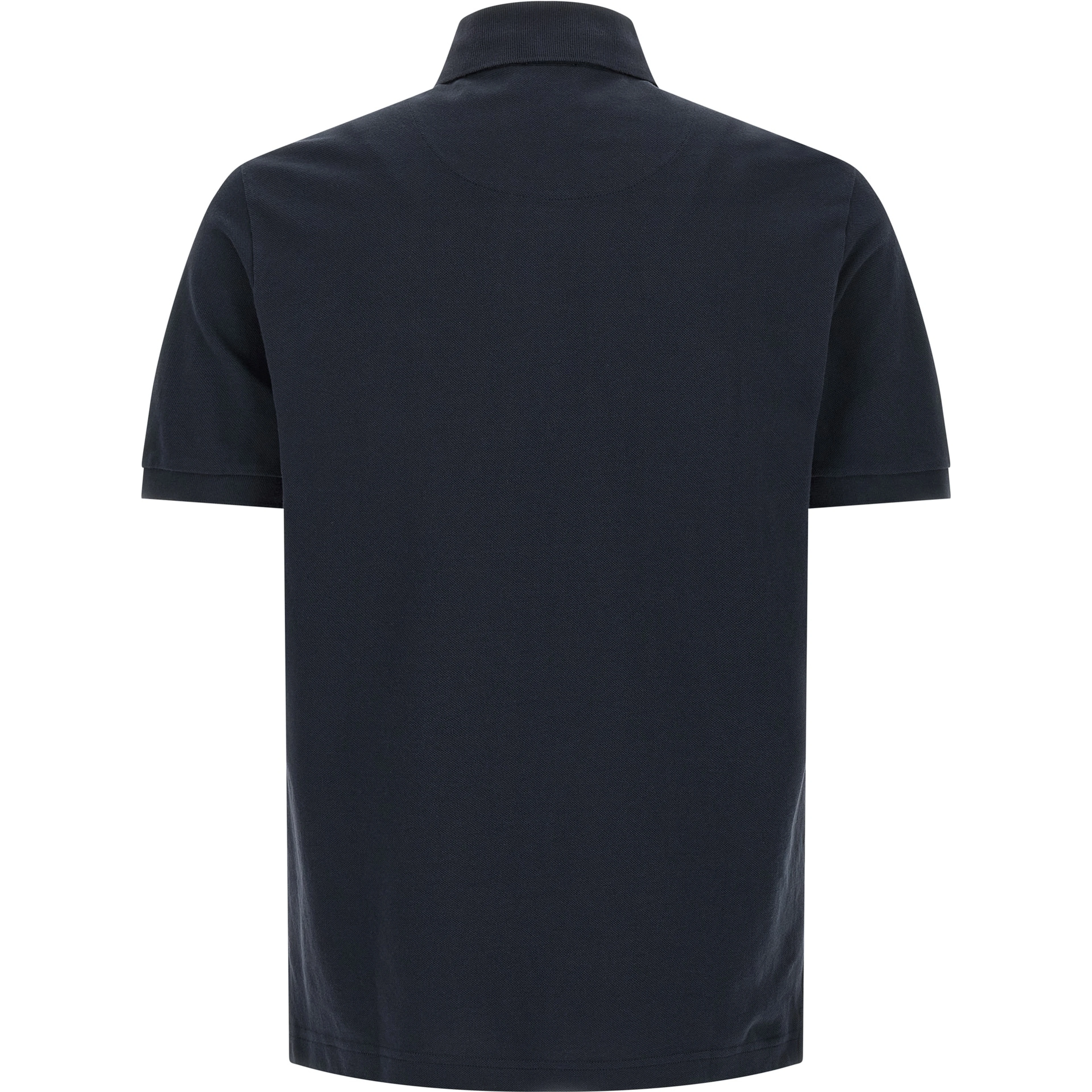 Blue Cotton Polo Shirt