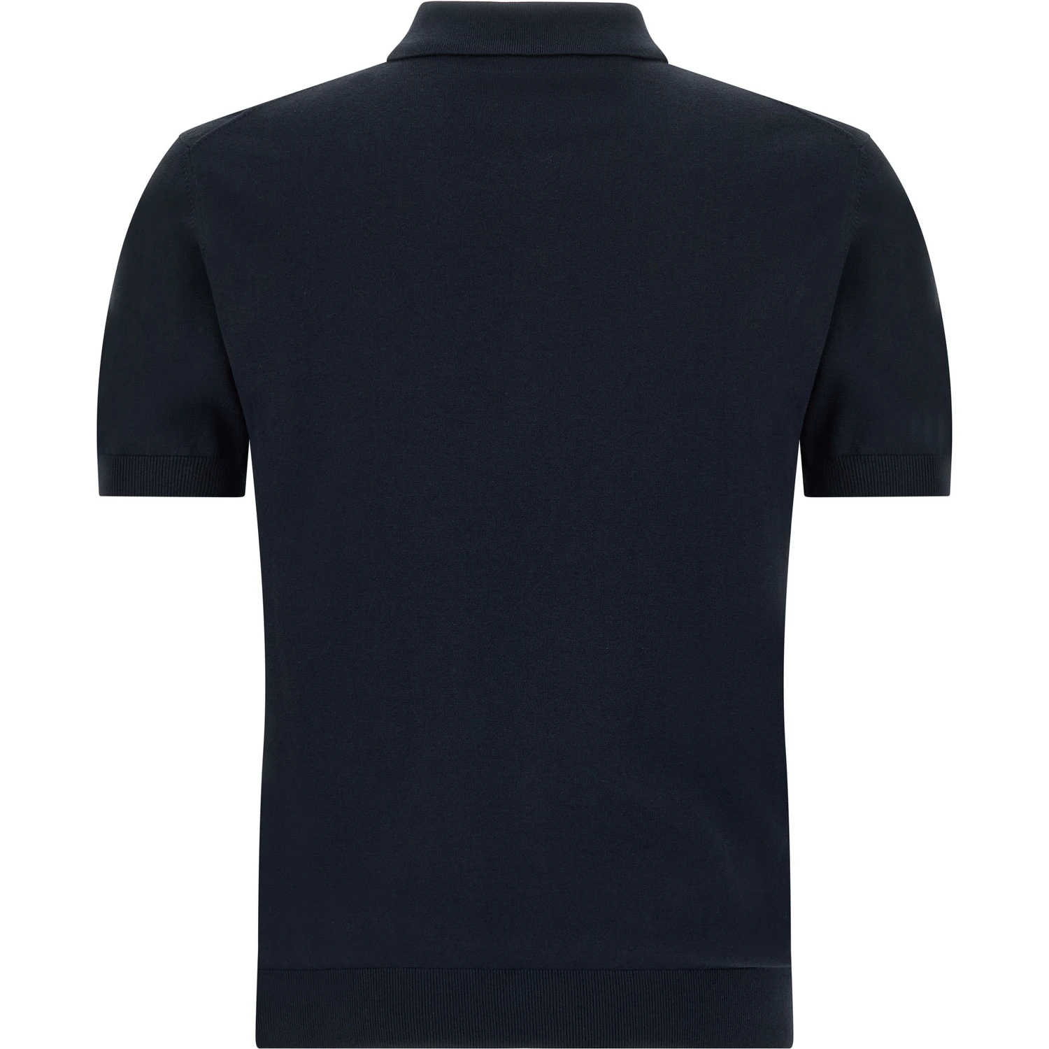 Blue Cotton Polo Shirt