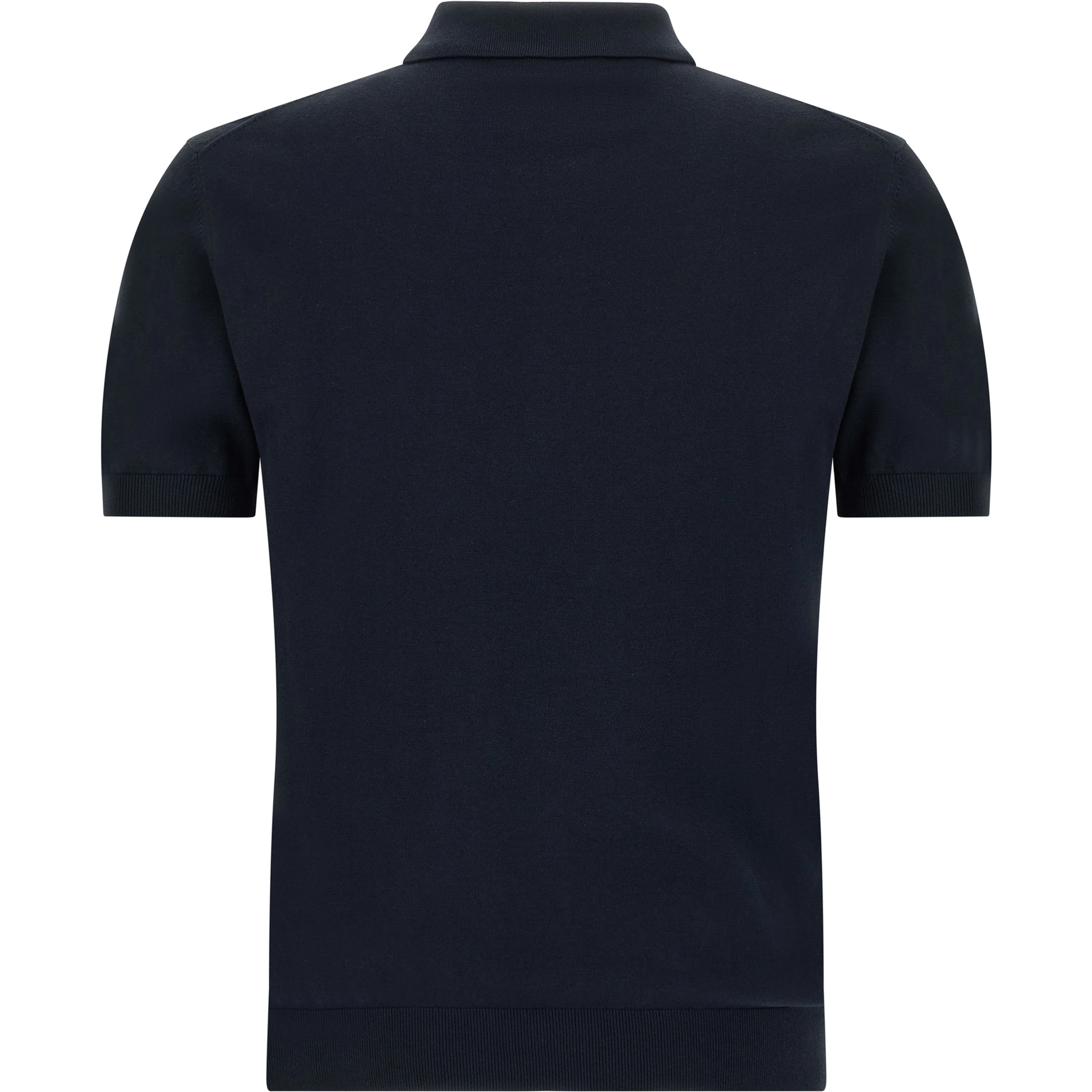 Blue Cotton Polo Shirt