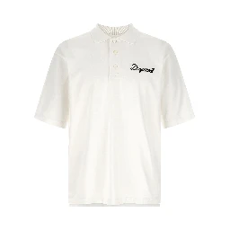 White Cotton Polo Shirt
