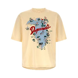 Beige Cotton T-Shirt