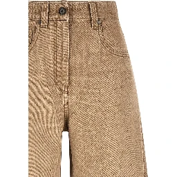 Beige Cotton Jeans Denim