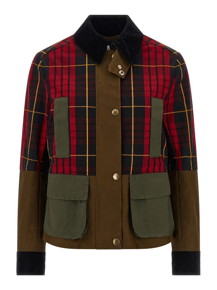 Multicolor Cotton Full-Length Jacket