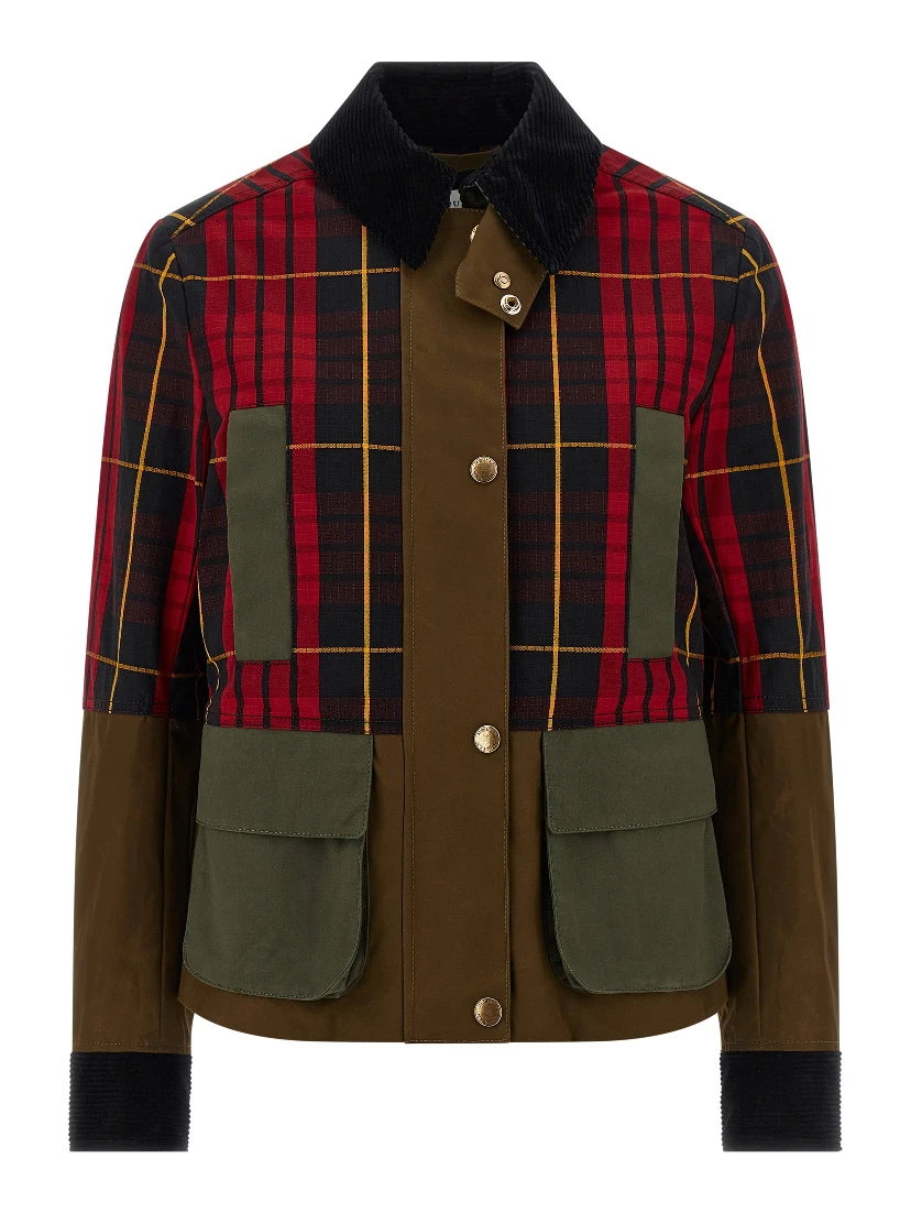 Multicolor Cotton Full-Length Jacket
