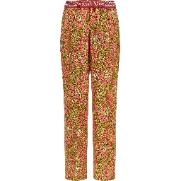 Multicolor Polyester Pants