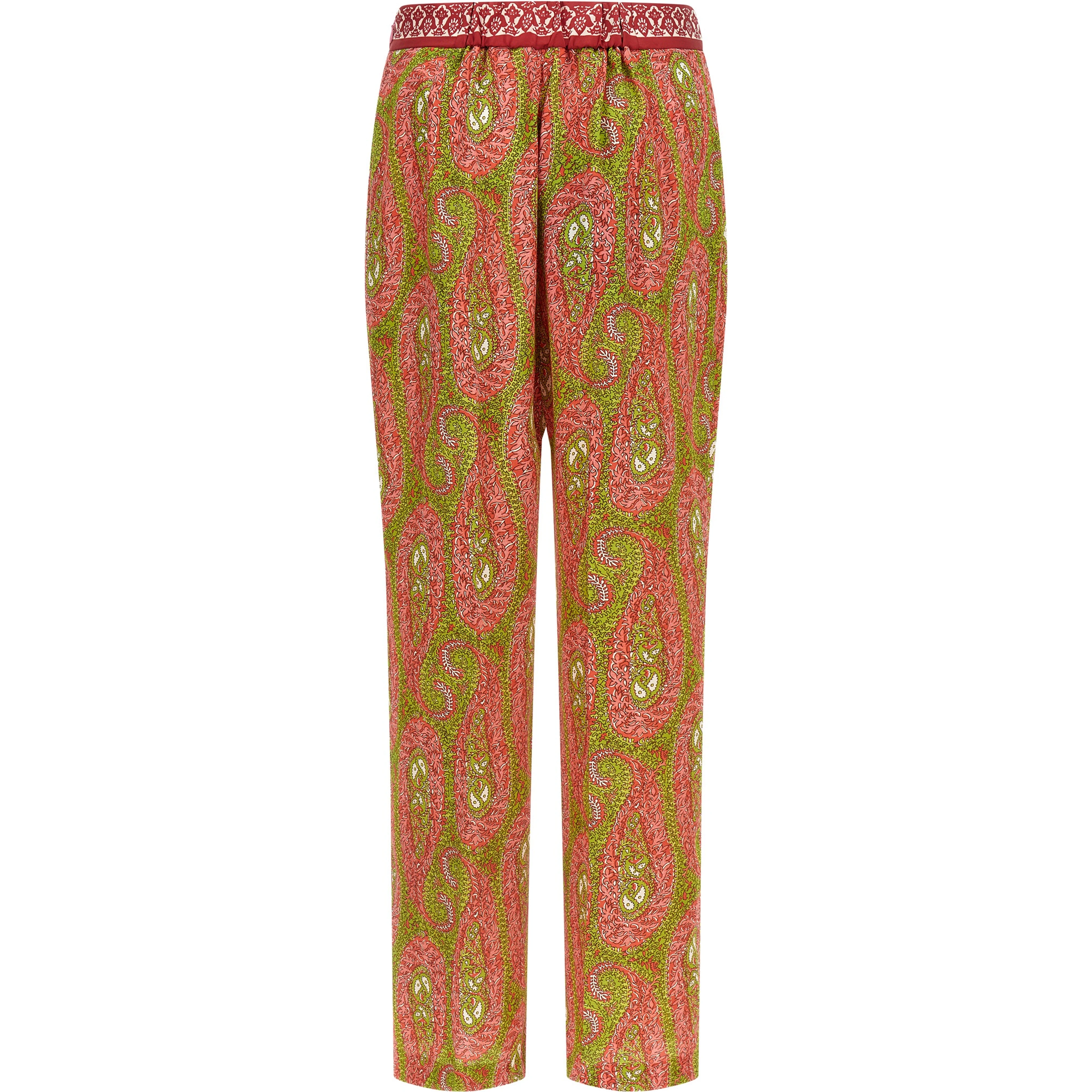 Multicolor Polyester Pants