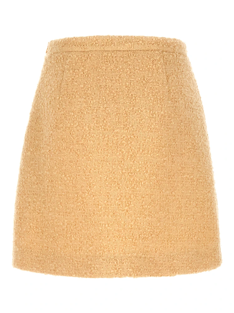 Beige Virgin Wool Long Skirt alternative