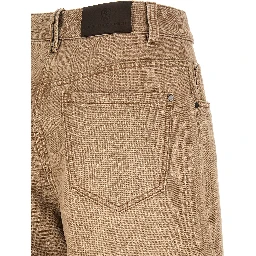 Beige Cotton Jeans Denim