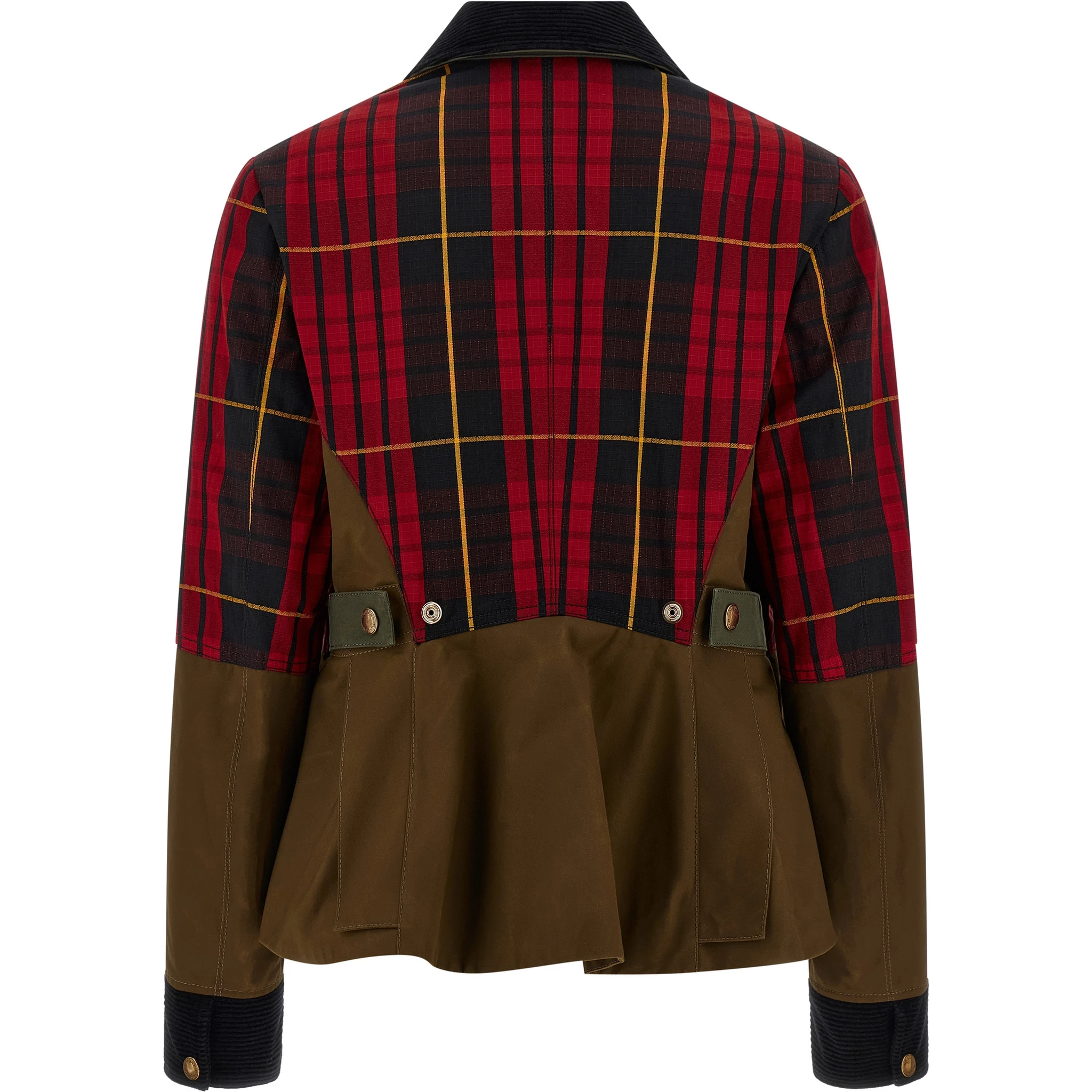 Multicolor Cotton Full-Length Jacket