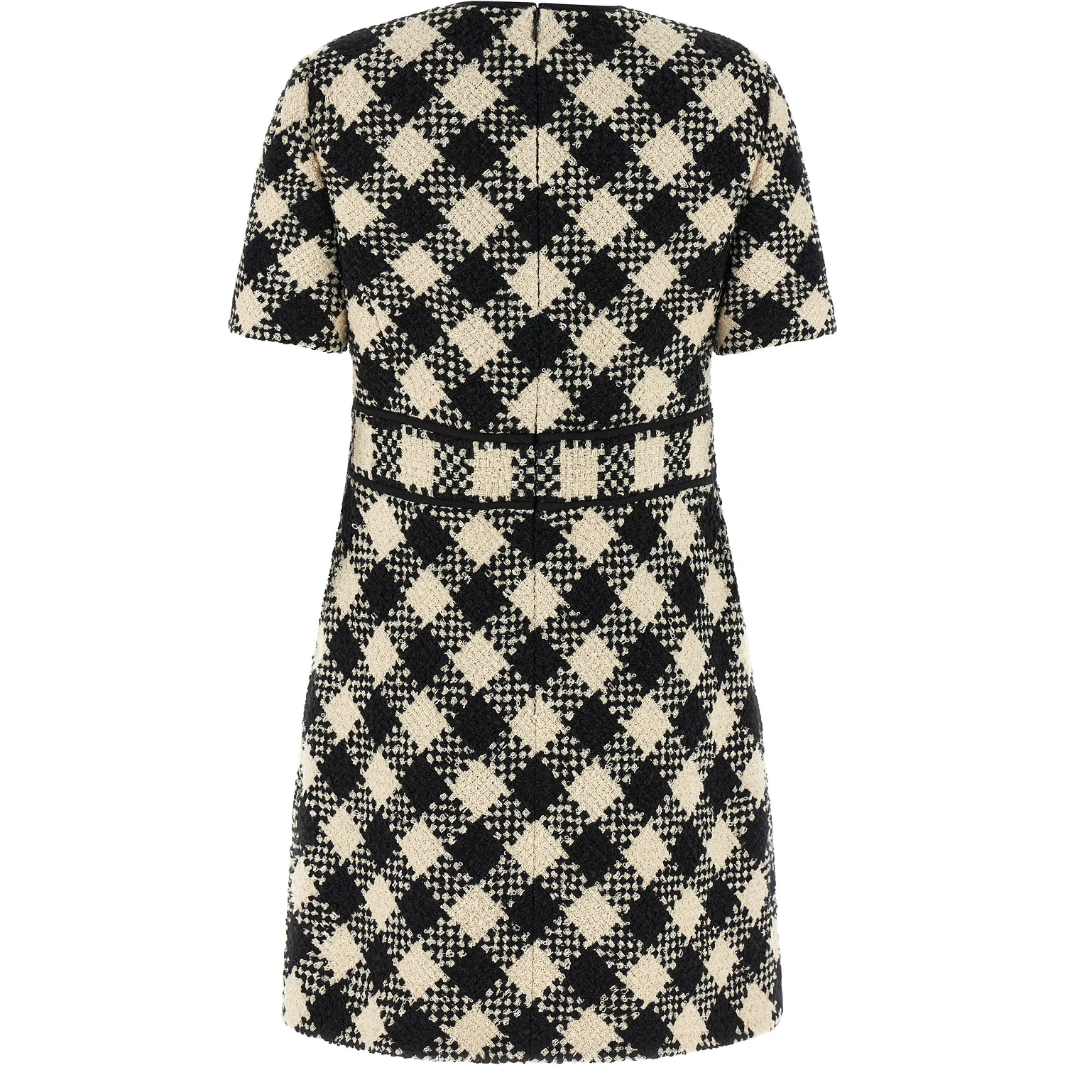 Bicolor Cotton Short Dress