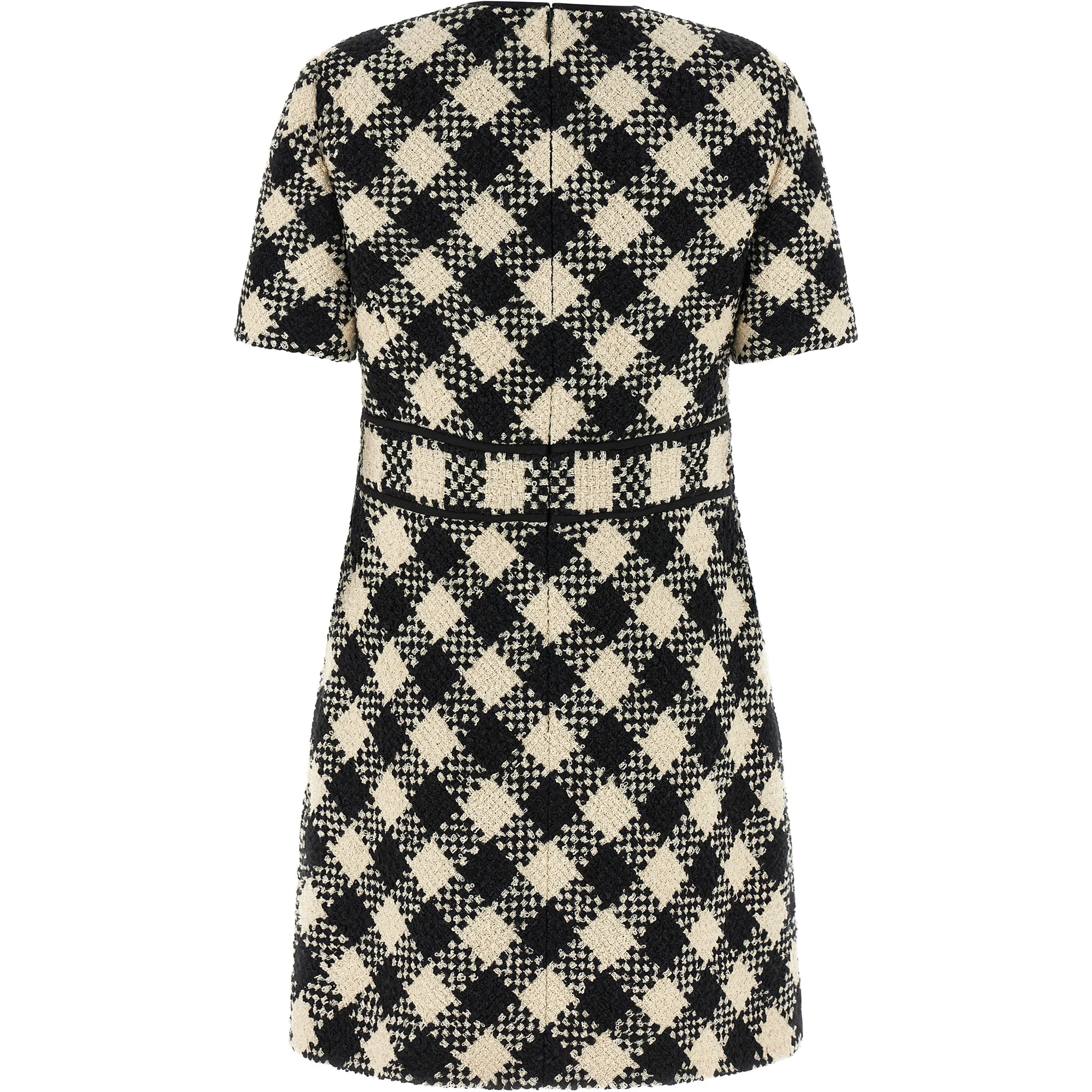 Bicolor Cotton Short Dress