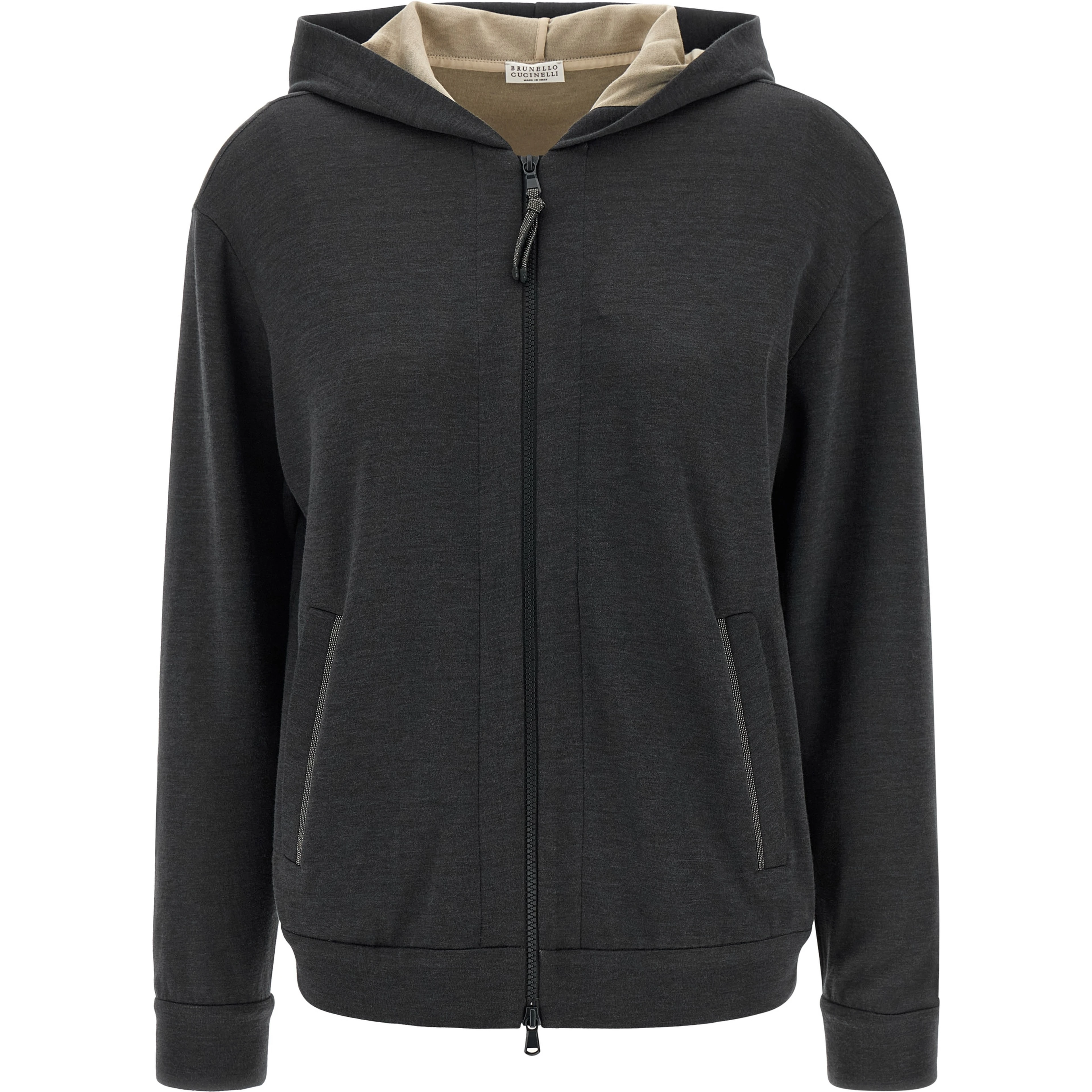 Gray Cotton Hoodie