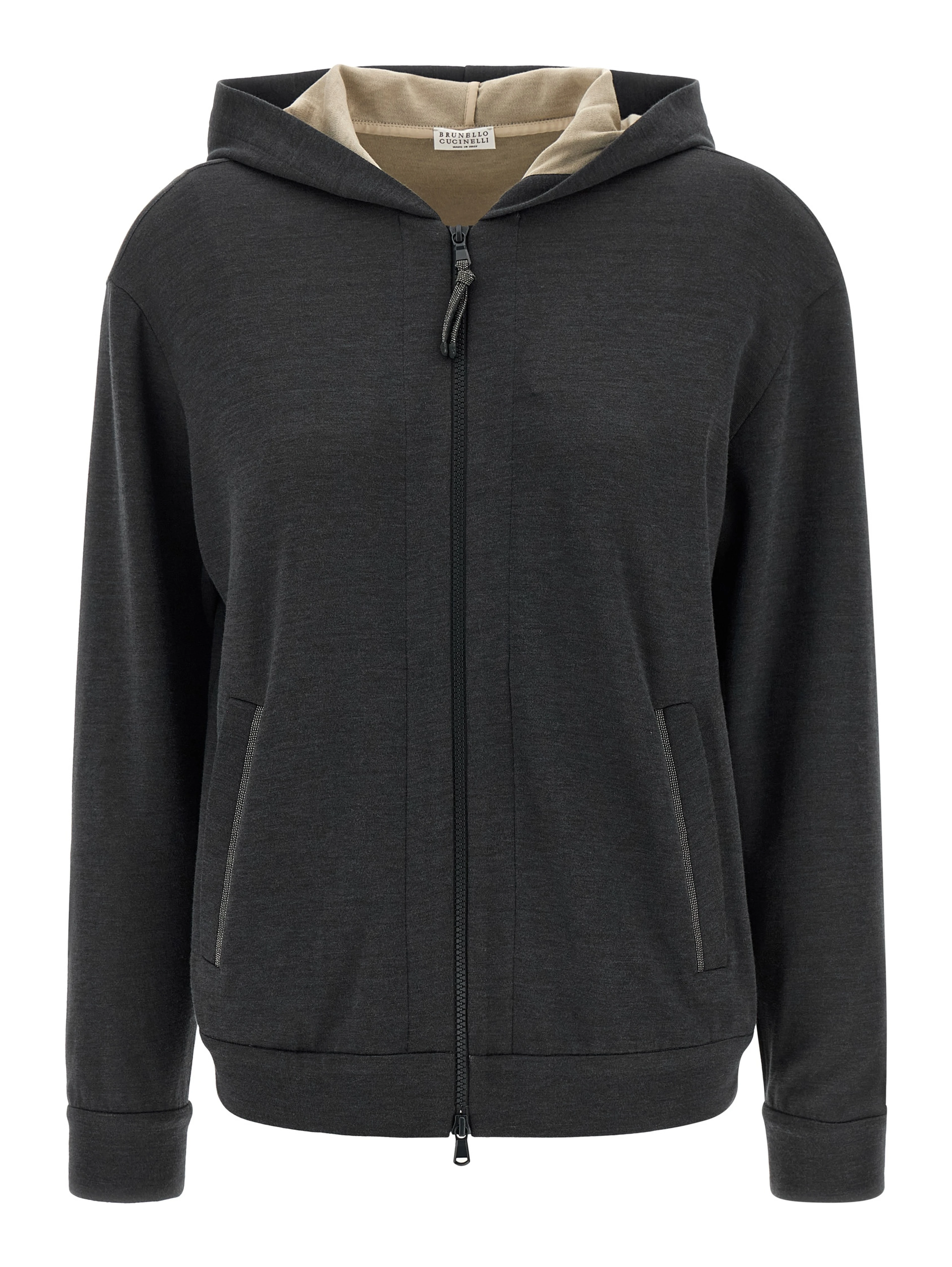 Gray Cotton Hoodie