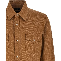 Brown Cotton Blouse