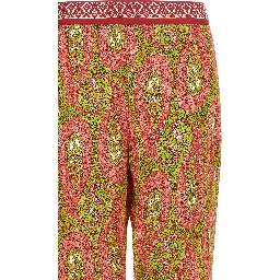 Multicolor Polyester Pants
