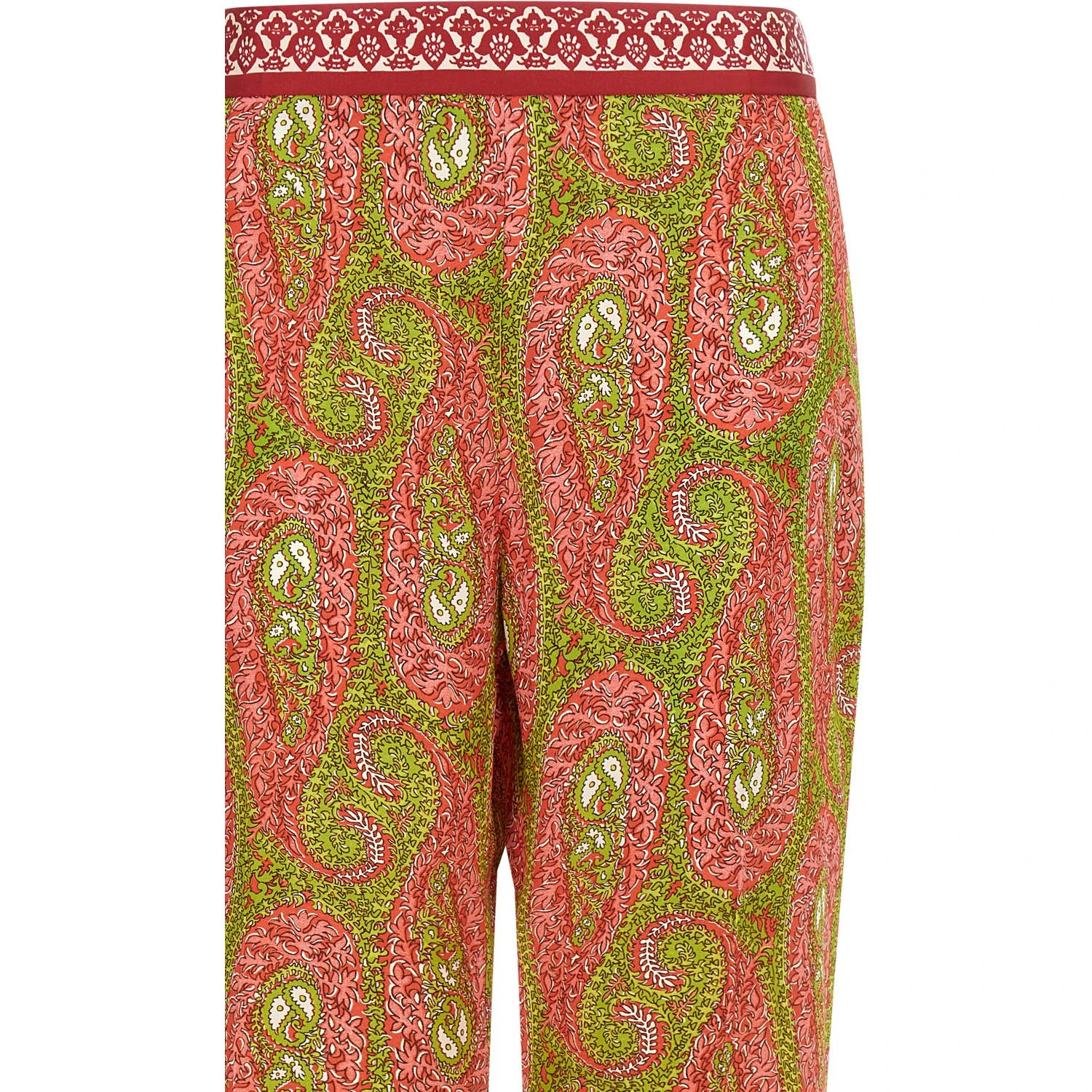 Multicolor Polyester Pants
