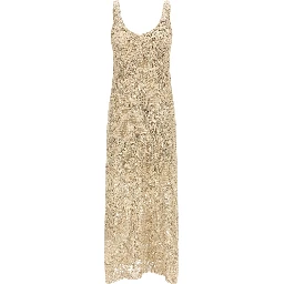 Beige Linen Long Dress