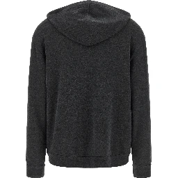 Gray Cotton Hoodie
