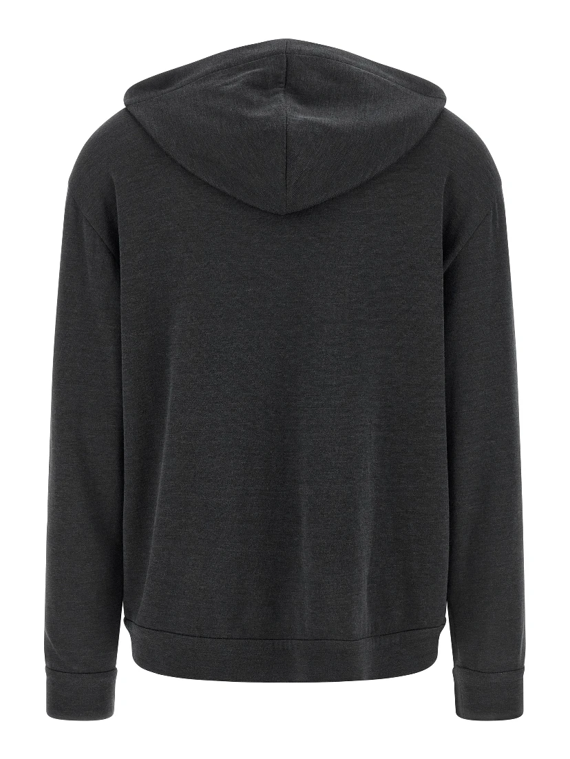 Gray Cotton Hoodie