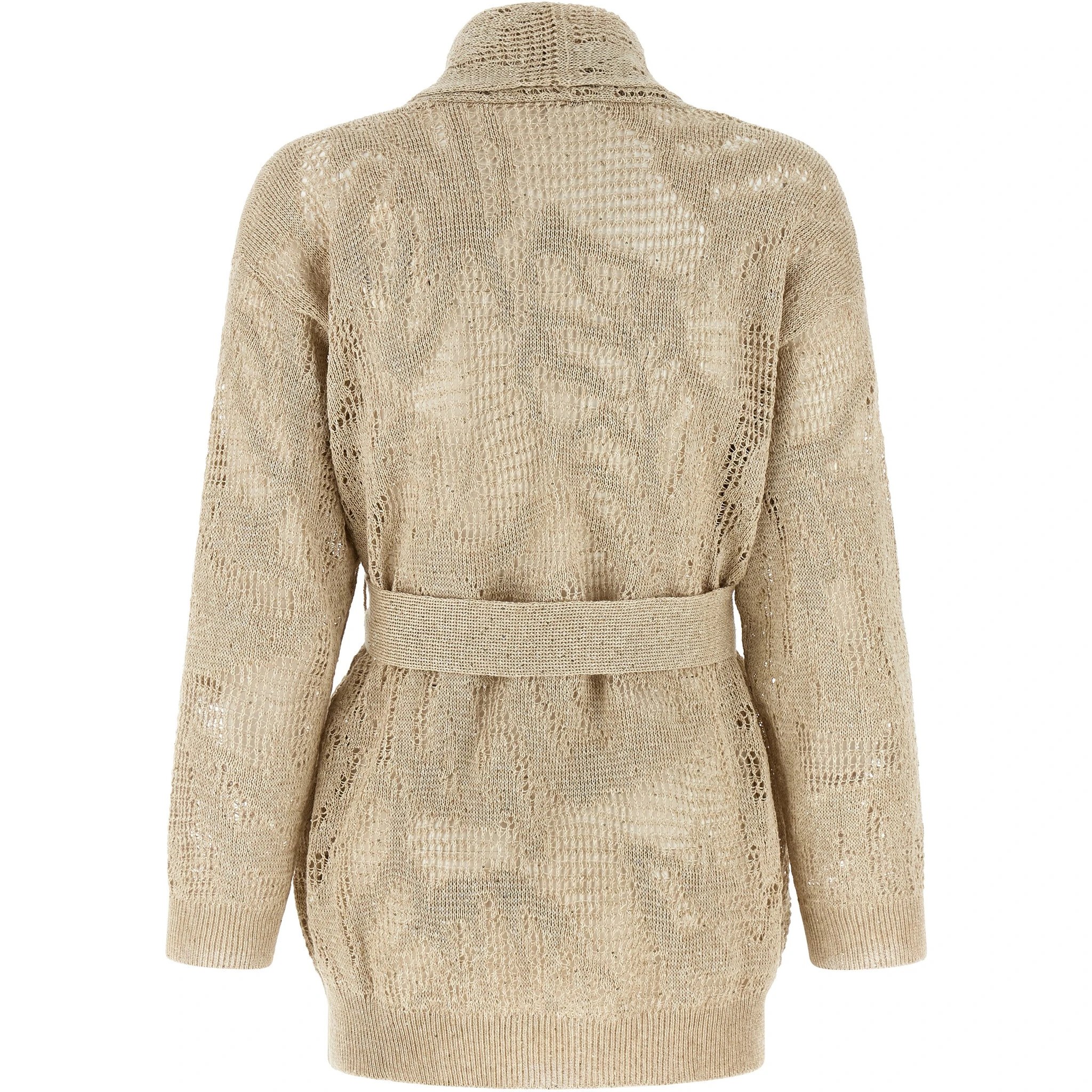 Beige Linen Cardigan
