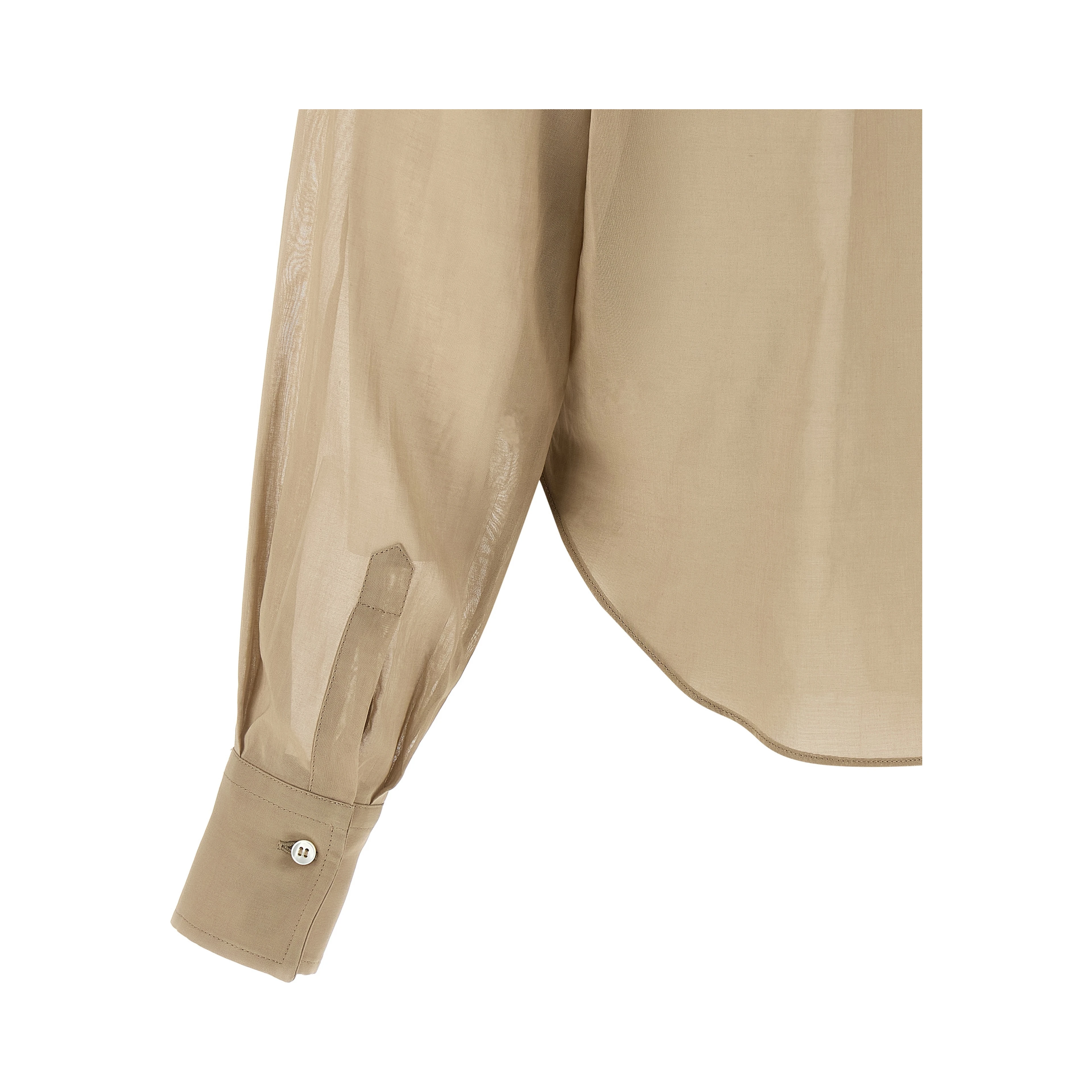 Beige Cotton Blouse