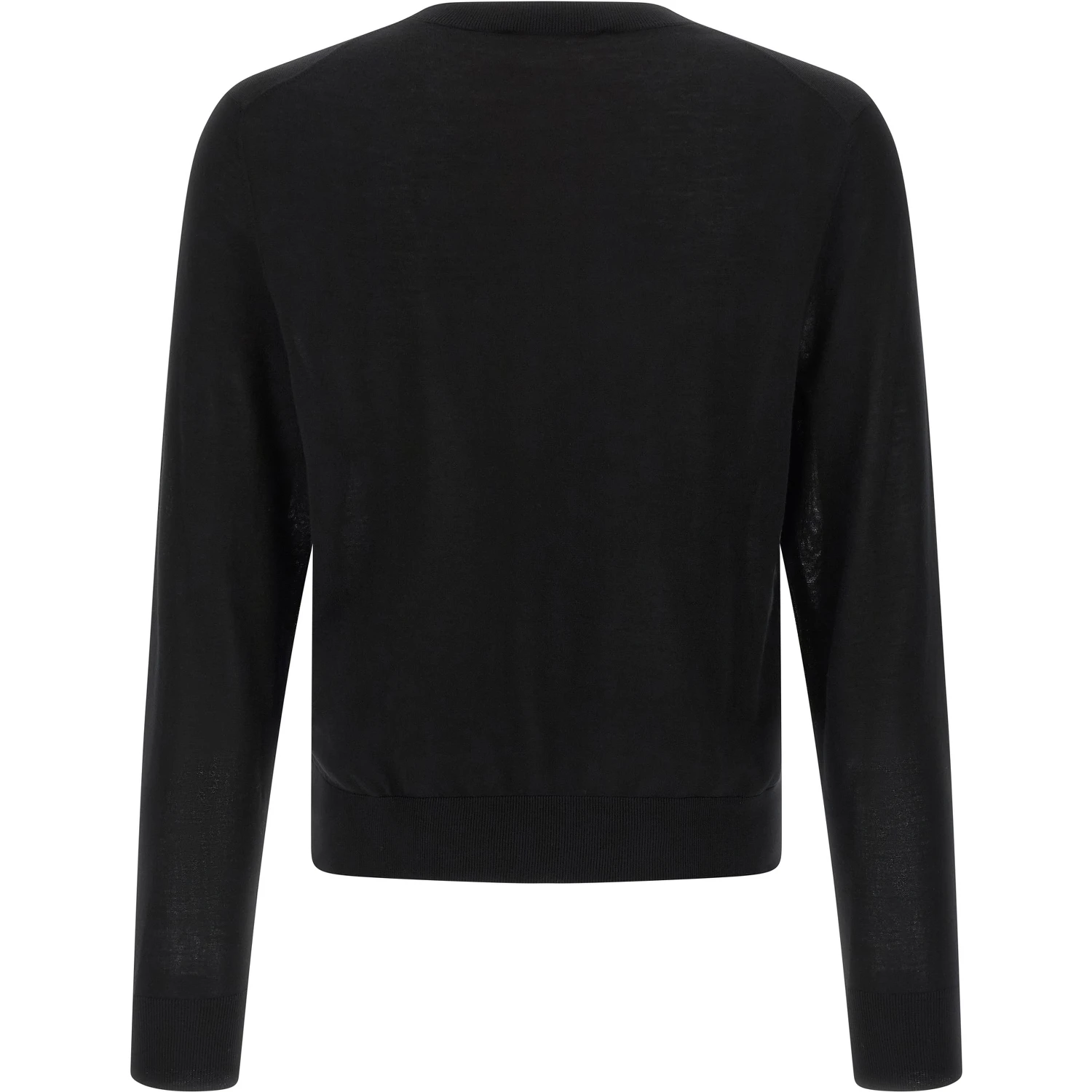 Black Wool Cardigan