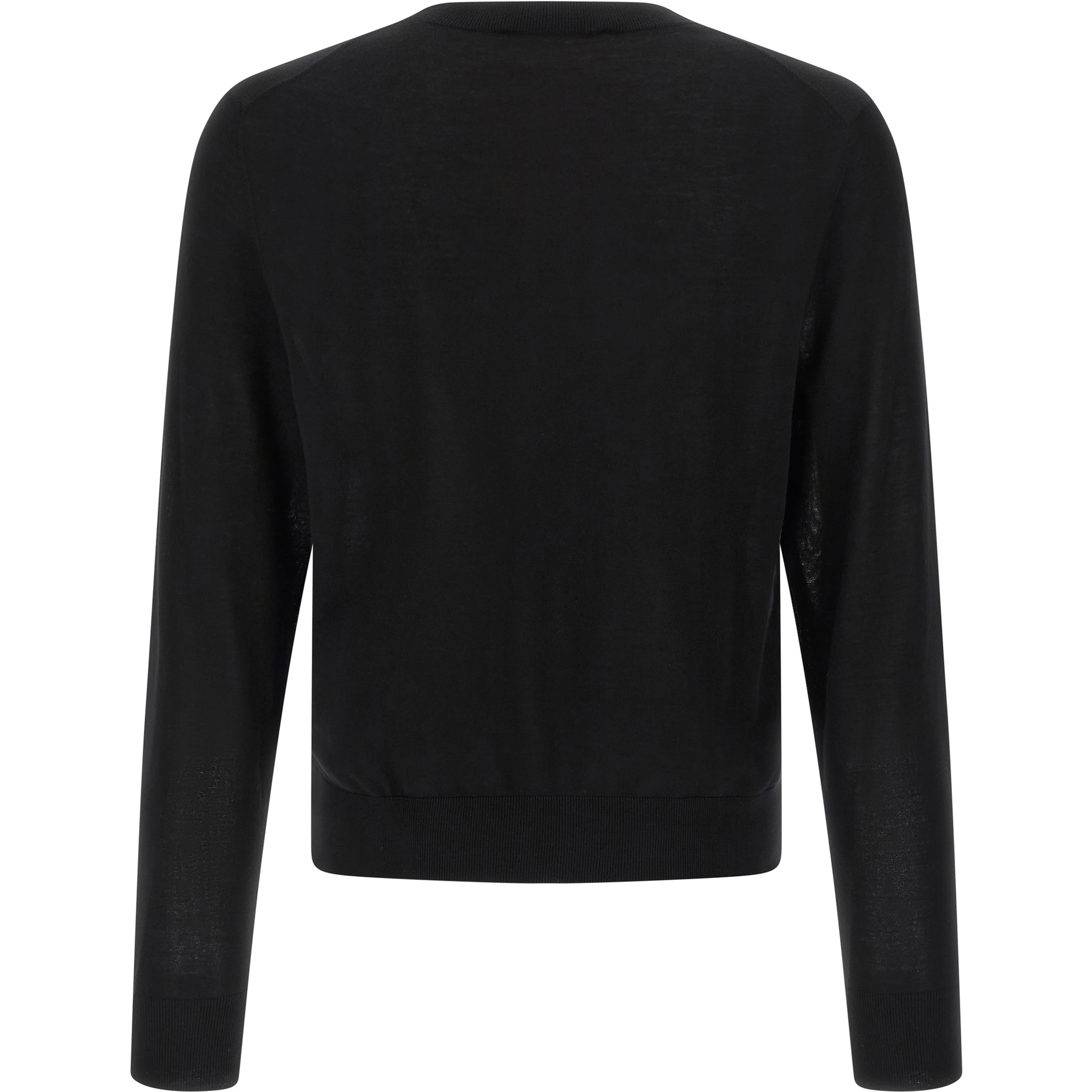 Black Wool Cardigan
