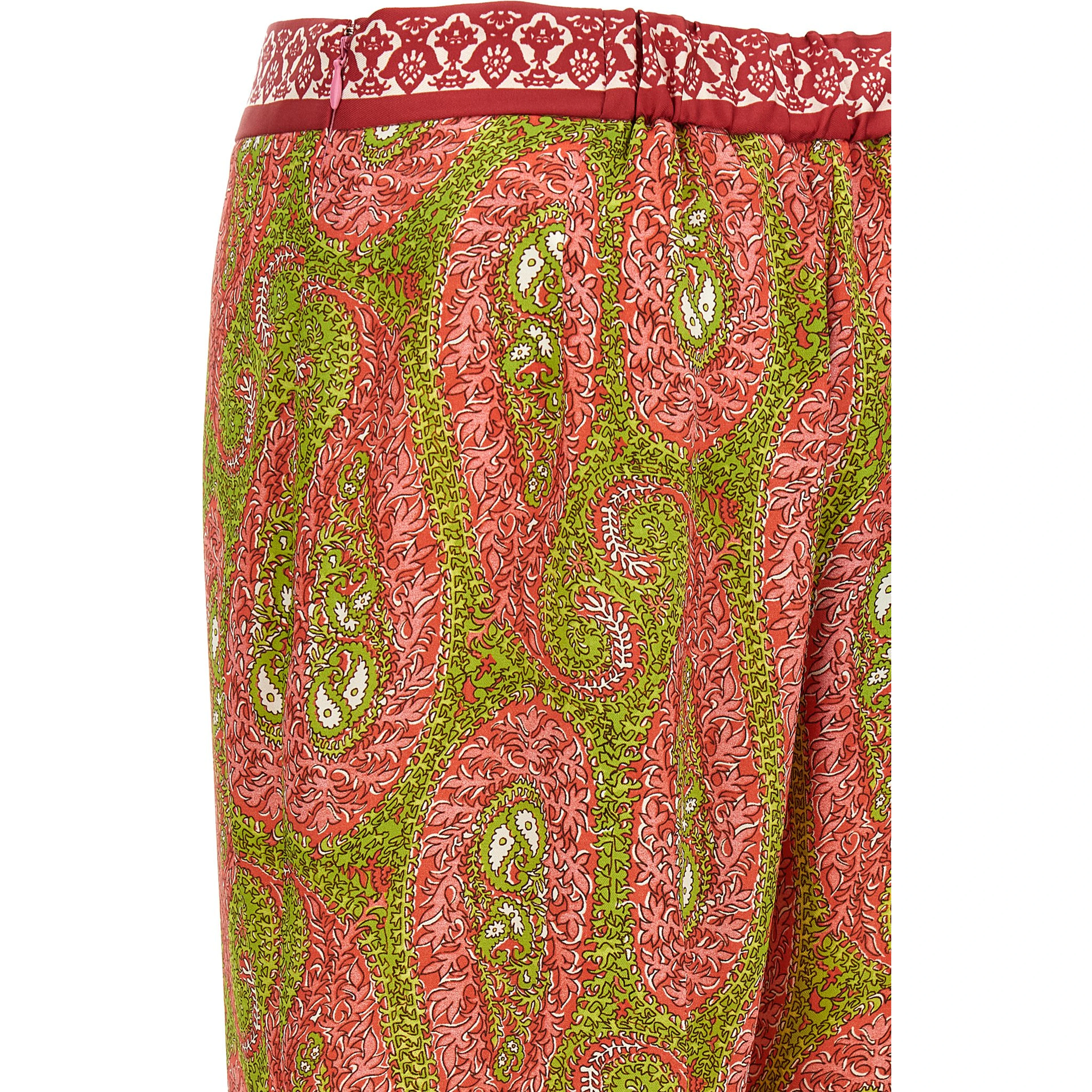 Multicolor Polyester Pants