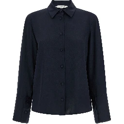 Blue Silk Blouse