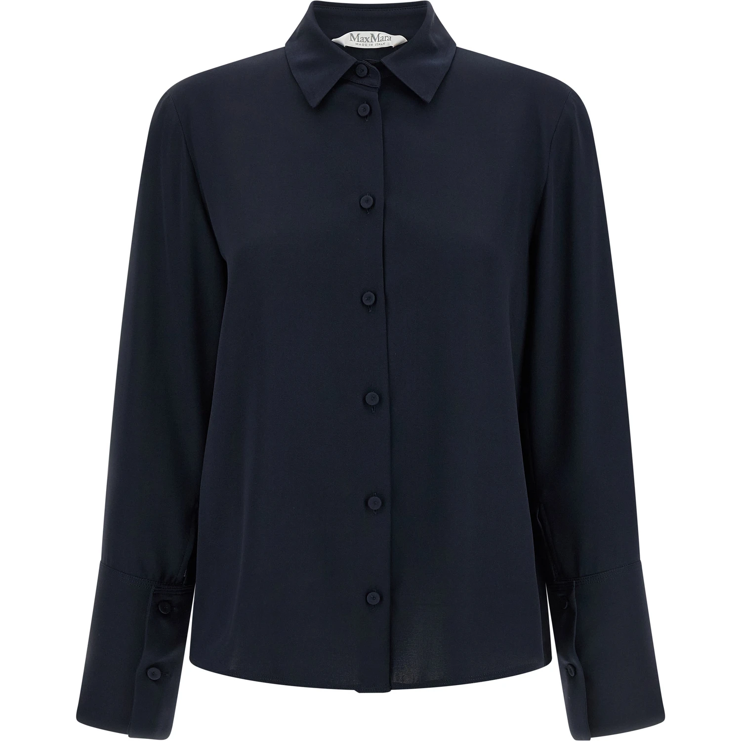 Blue Silk Blouse