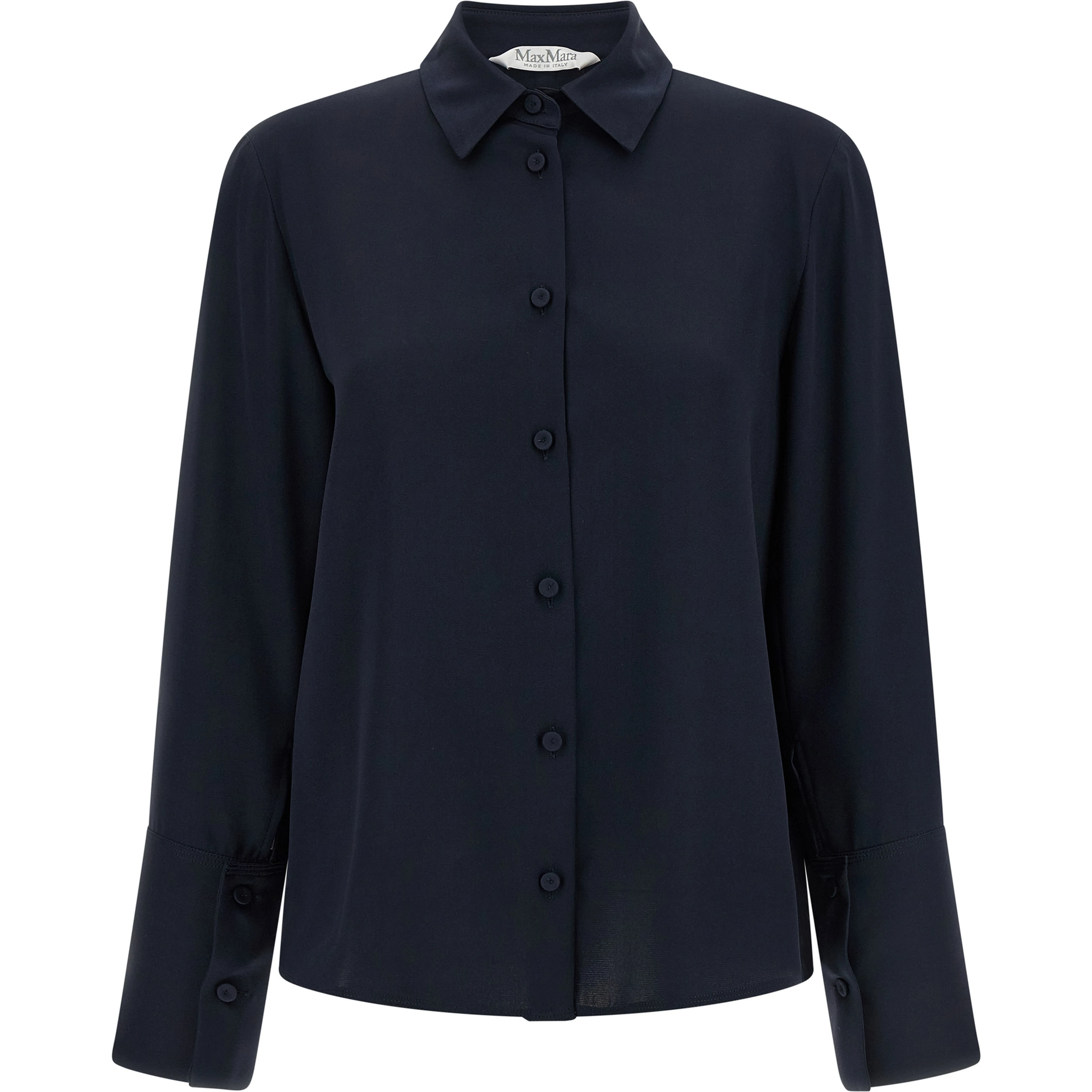 Blue Silk Blouse