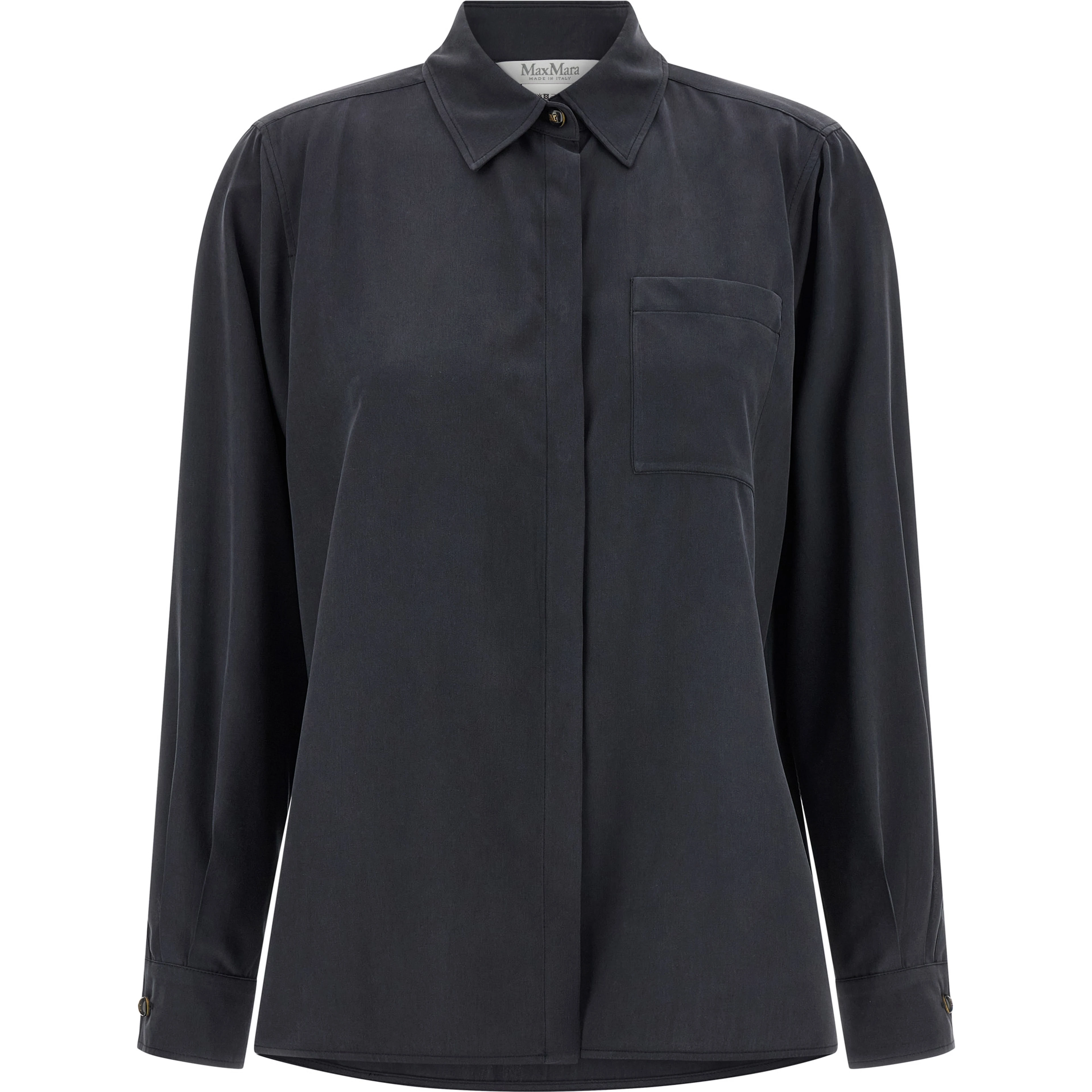 Gray Silk Blouse