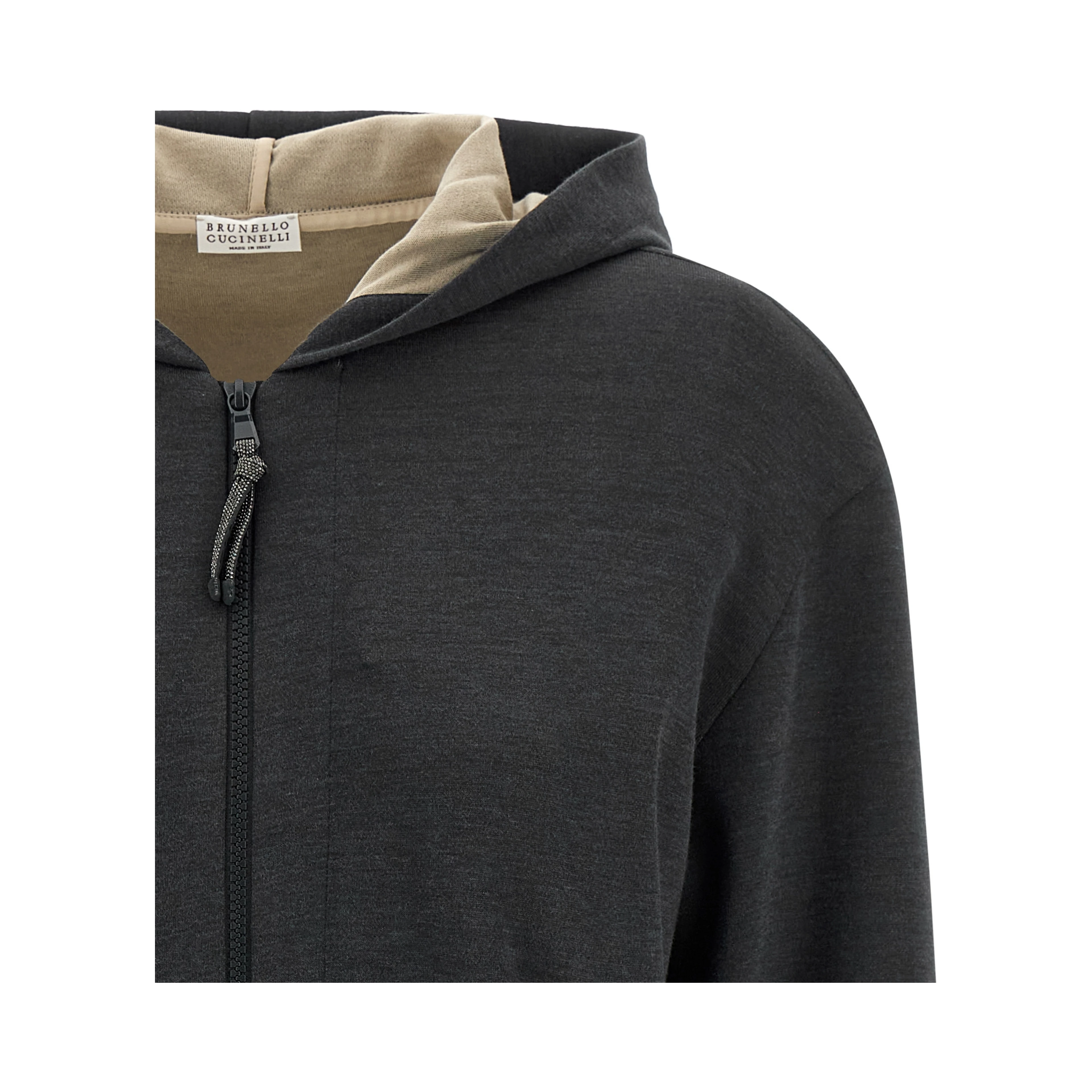 Gray Cotton Hoodie