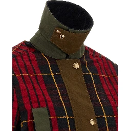 Multicolor Cotton Full-Length Jacket