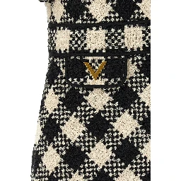 Bicolor Cotton Short Dress