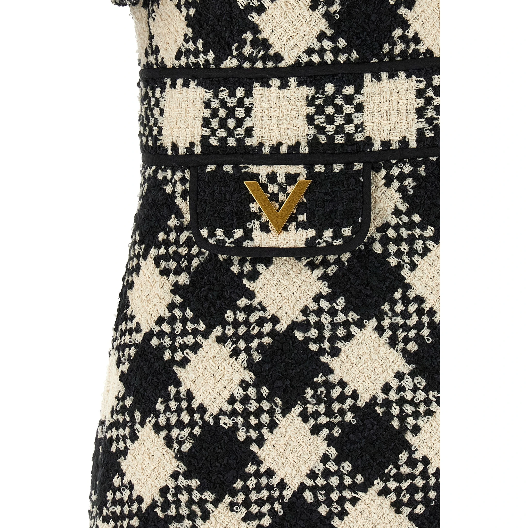 Bicolor Cotton Short Dress