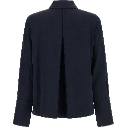 Blue Silk Blouse