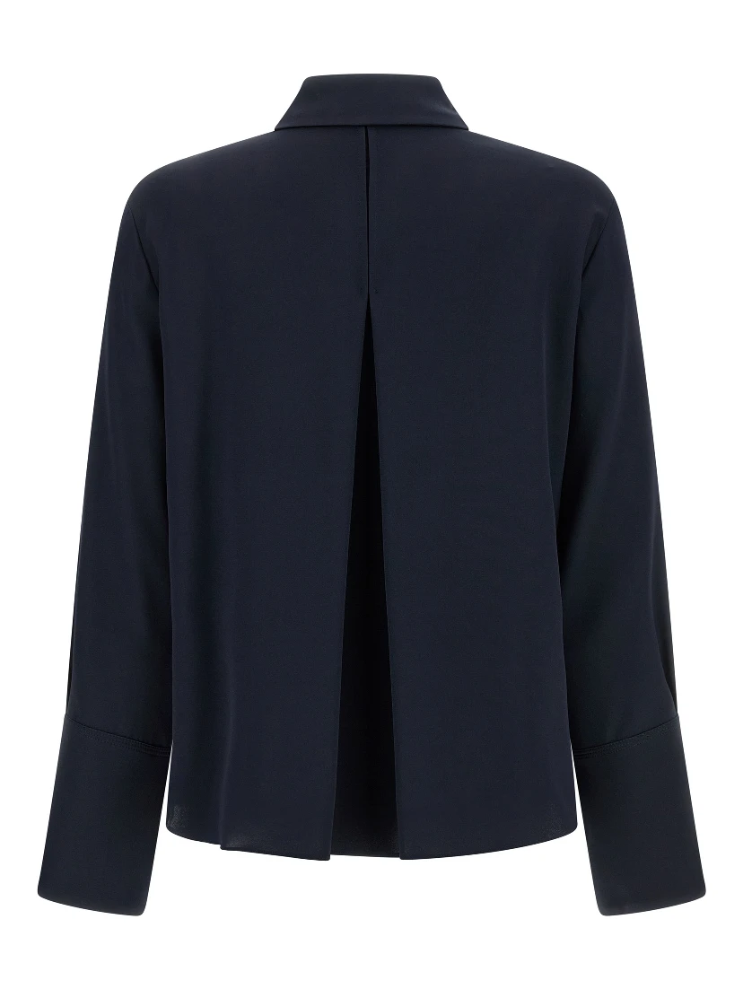 Blue Silk Blouse