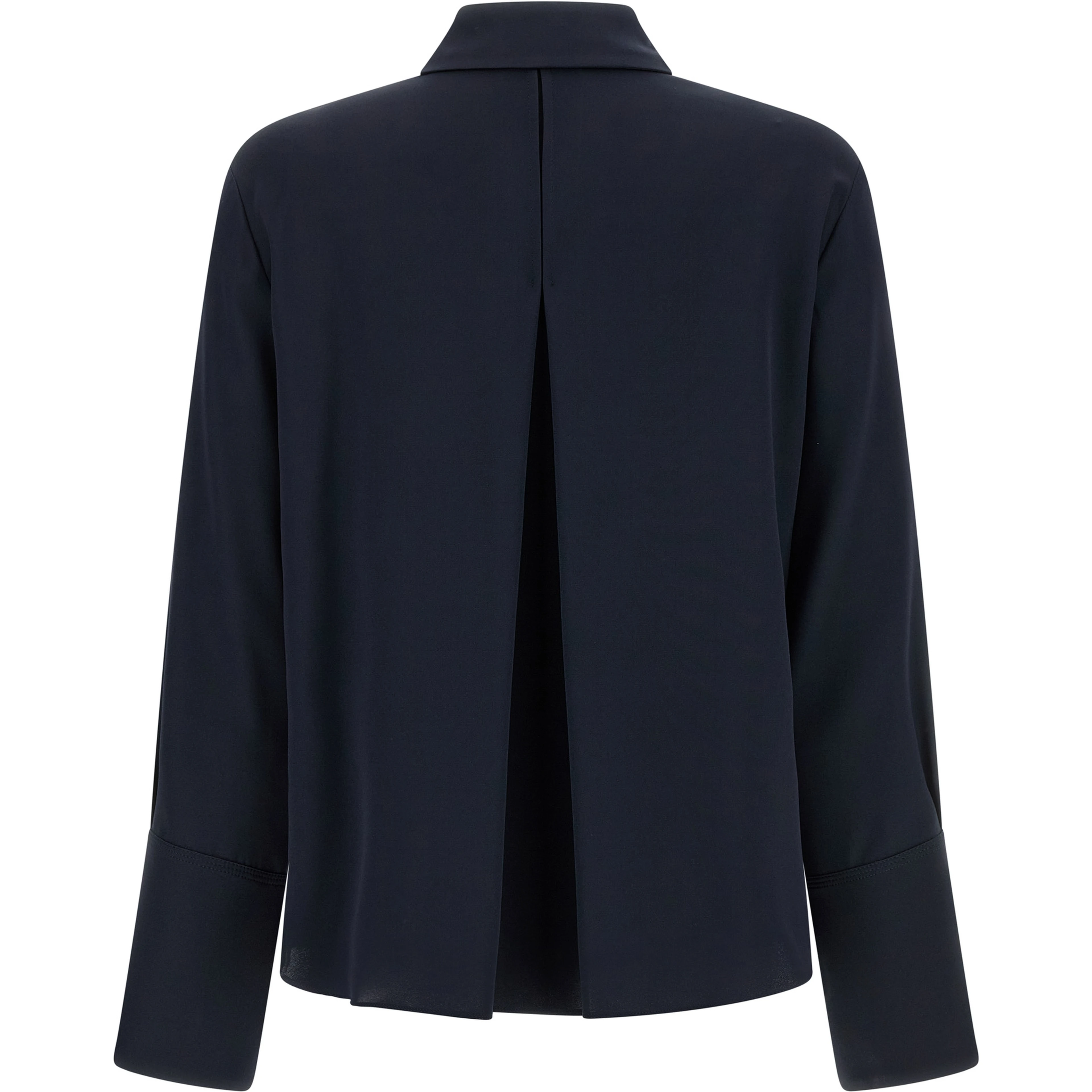 Blue Silk Blouse