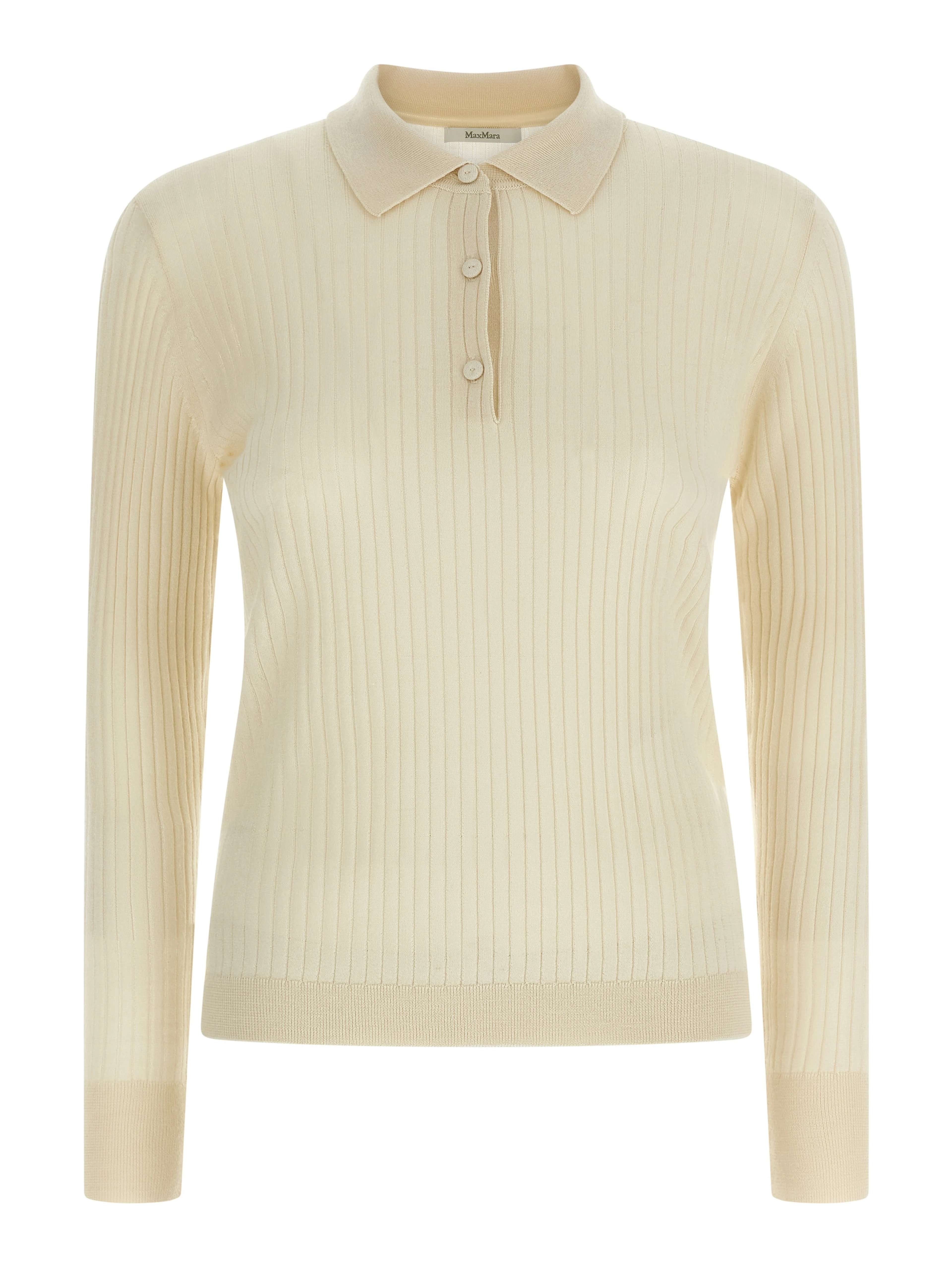 White Cashmere Polo Shirt