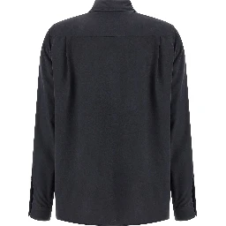 Gray Silk Blouse